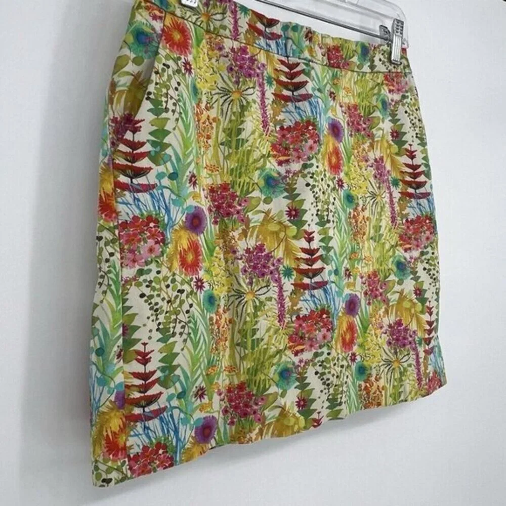 J. Crew Liberty Art Fabrics Size 0 Tresco‎ Floral Mini Preppy Colorful Summer